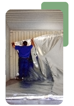 forrado contenedores